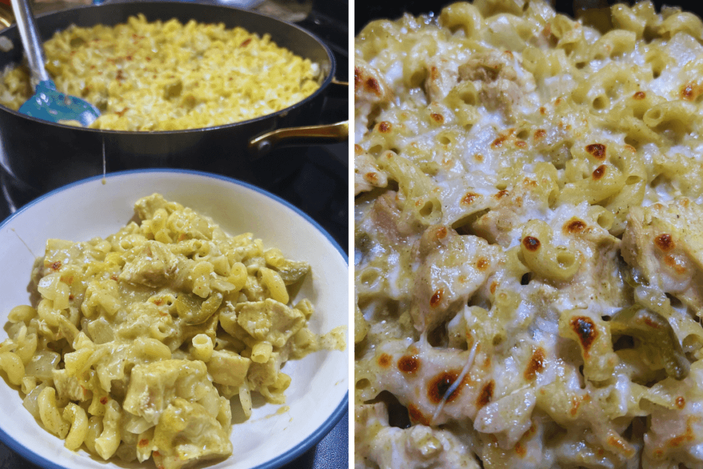 Serving Chicken Pesto Pasta