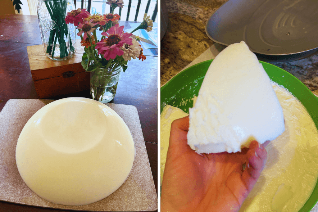 finished rendered tallow chunks