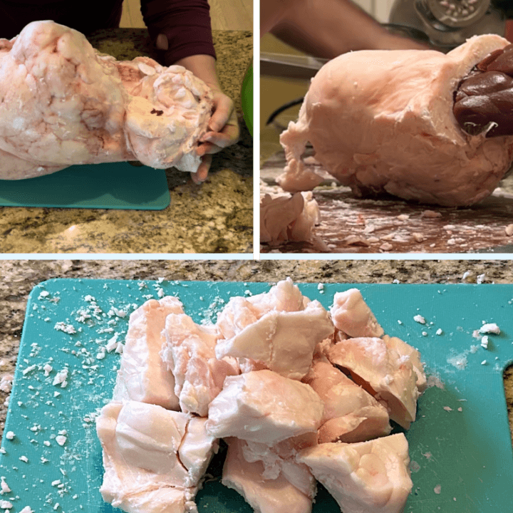 raw beef kidney fat