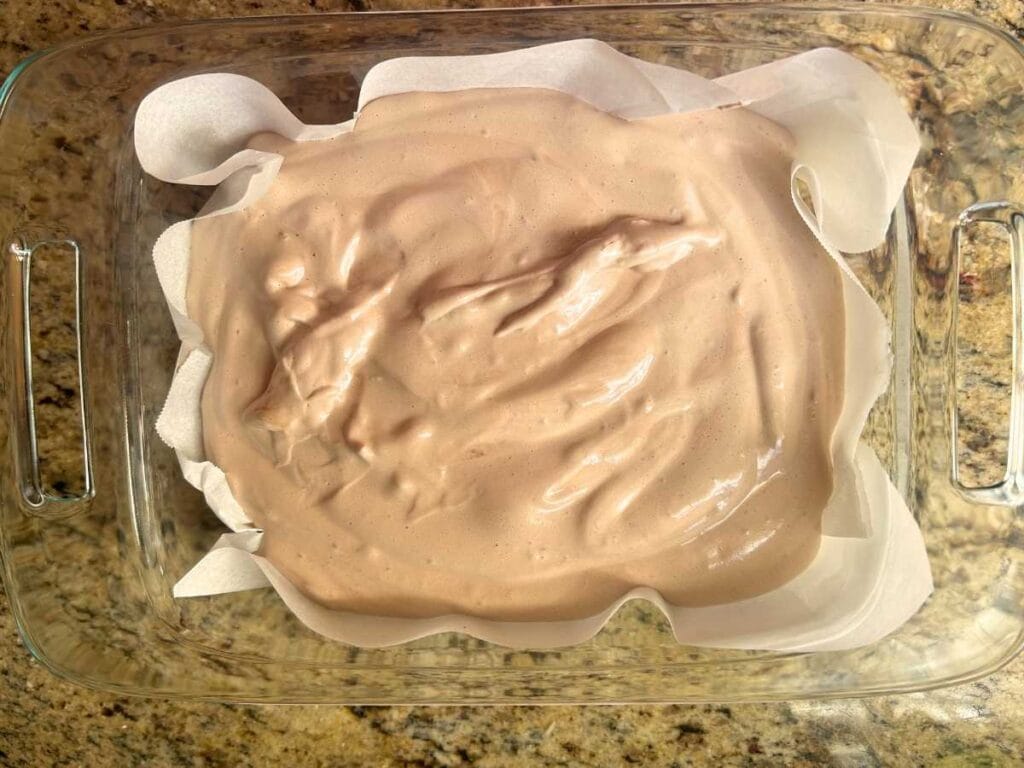 marshmallows in prepared pan