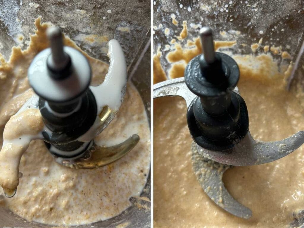 making batter in food processor